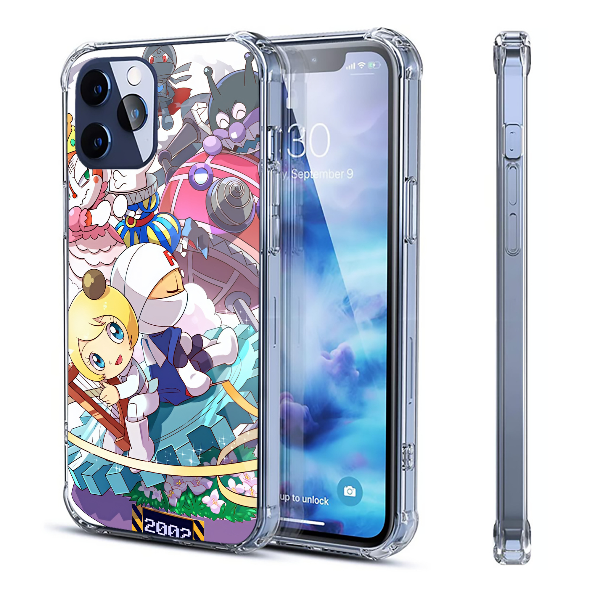 （画像用） アンパンマン Anpanman 【iPhone 12シリーズ対応】透明スマホケース（クリアソフトケース）